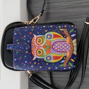 Mini owl crossbody